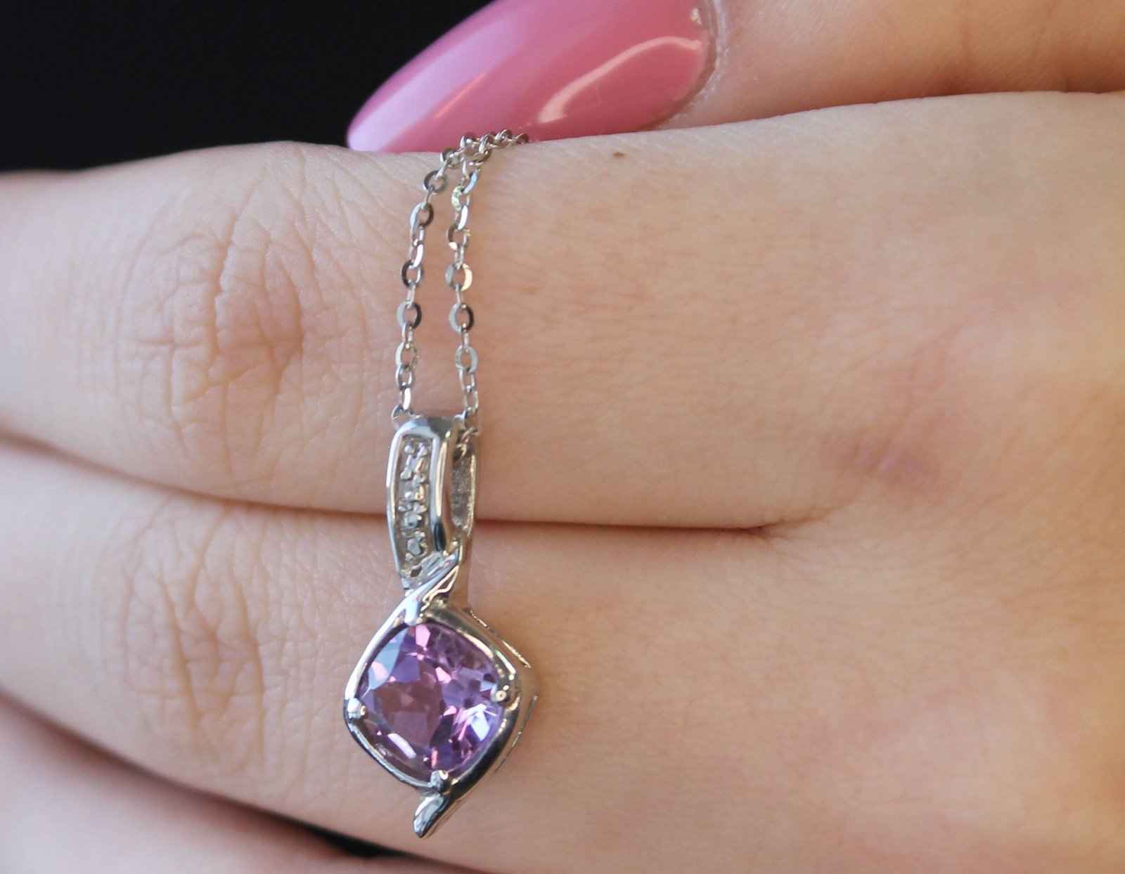 Natural Amethyst Necklace - Image 3