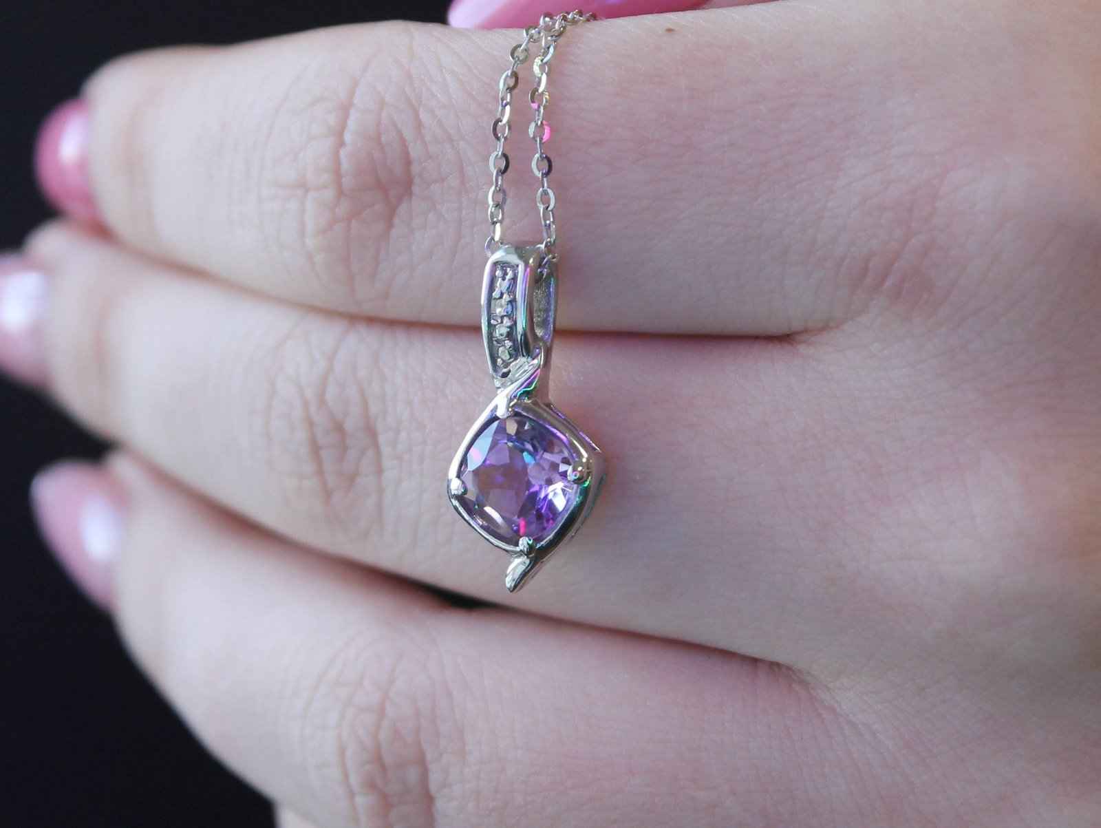 Natural Amethyst Necklace - Image 2