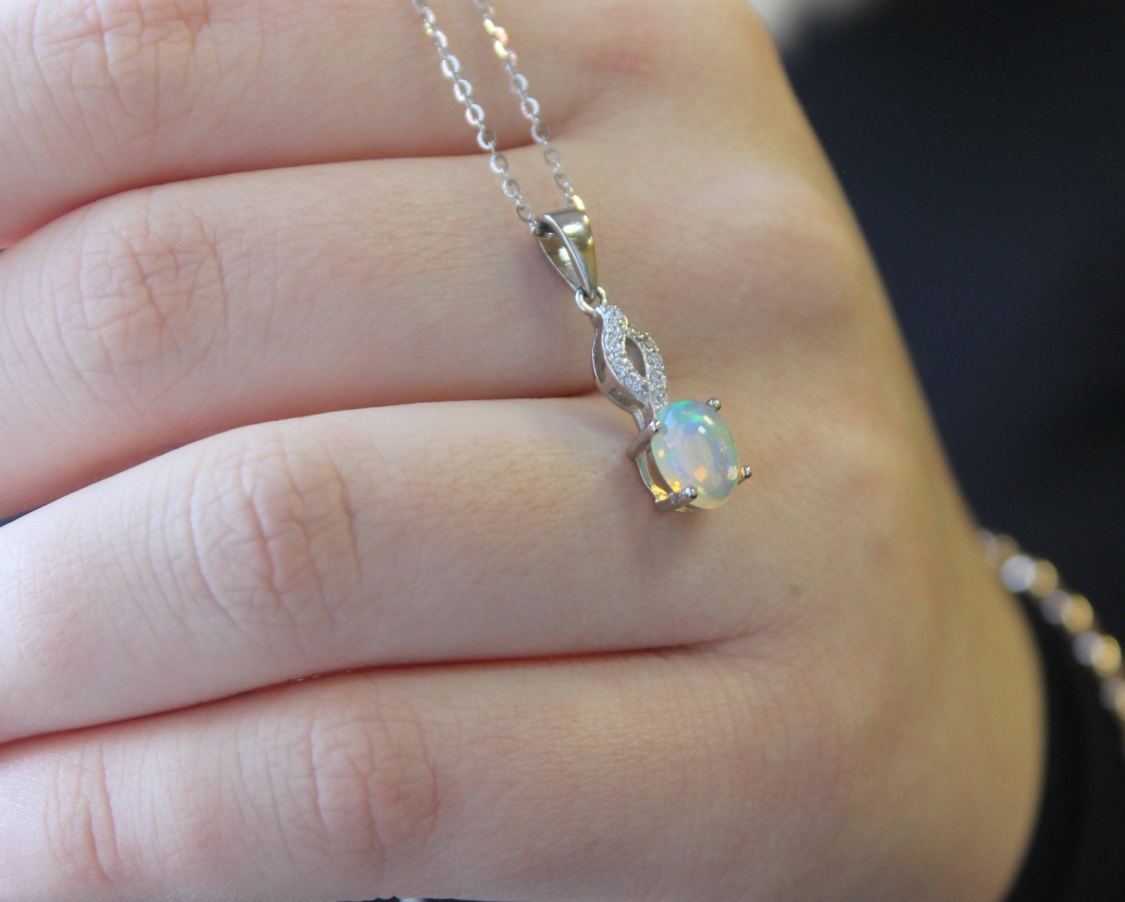 Ethiopian Opal and Necklace - Image 2