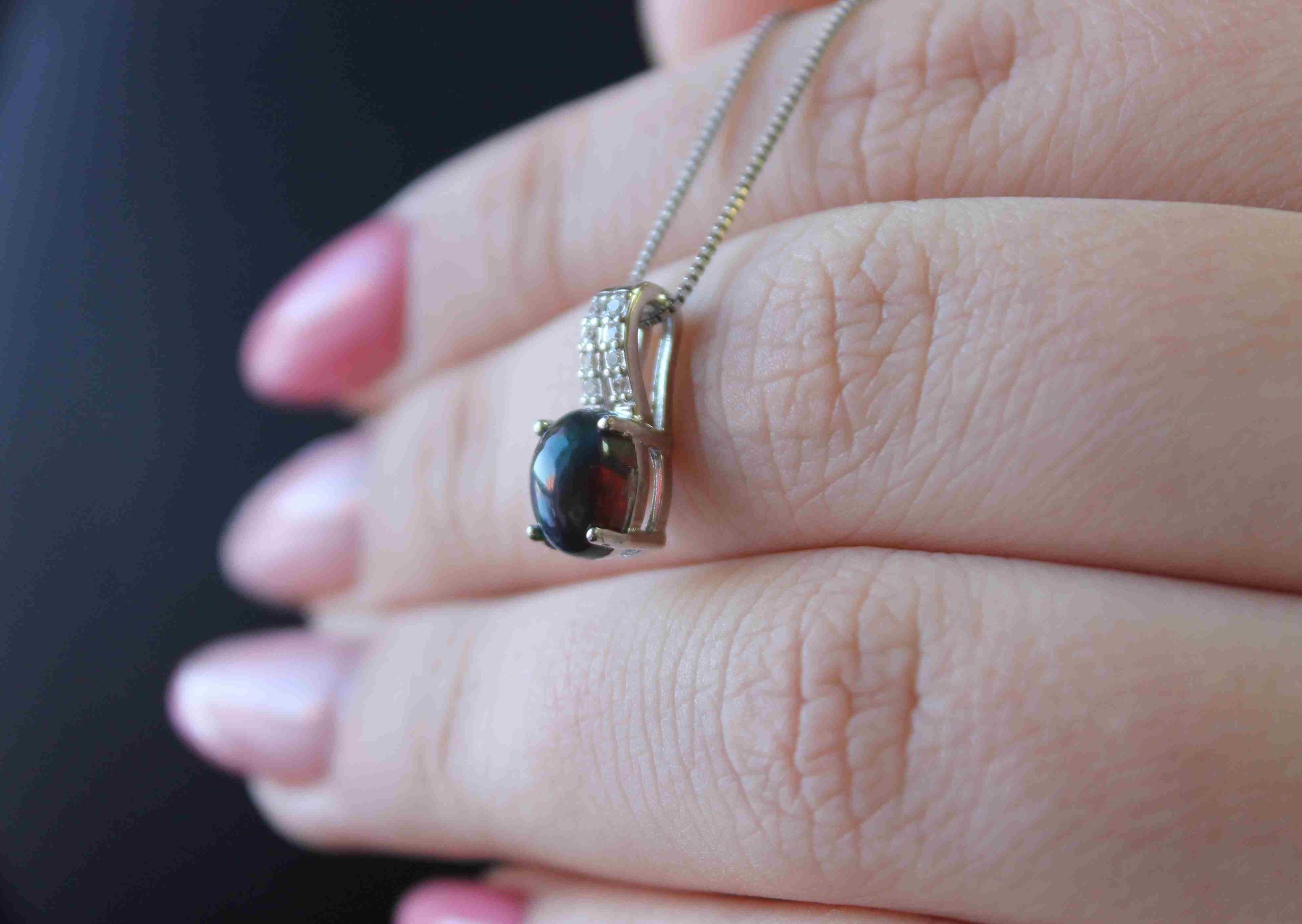 Black Ethiopian Opal Necklace